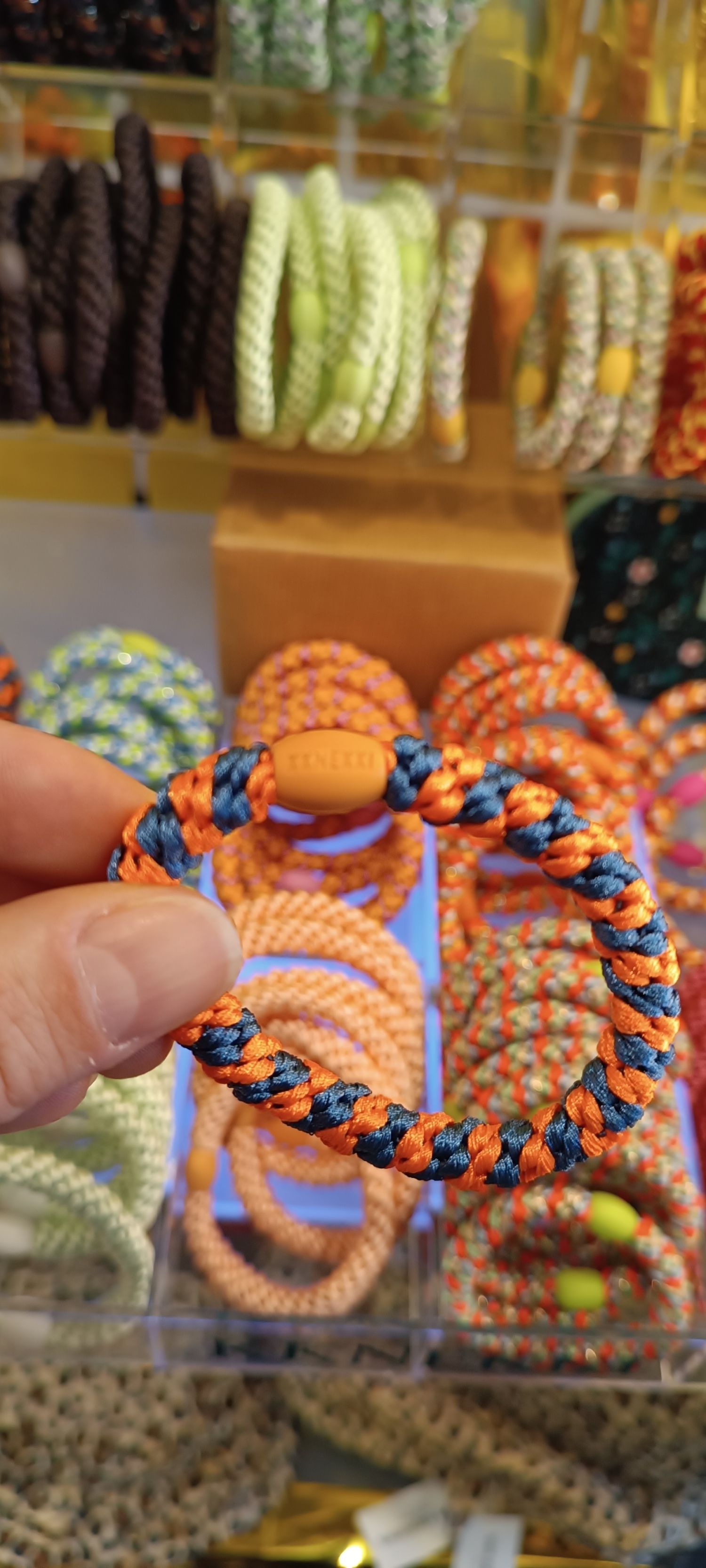 Kknekki rayures Indigo Neon orange 