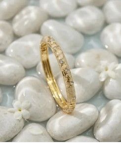 Bracelets Thaï Colorés en Laiton – Joncs Bohème Chic & Strass Tendance - Ecru