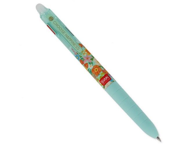 STYLO A ENCRE GEL EFFACABLE 3 COULEURS FLOWER