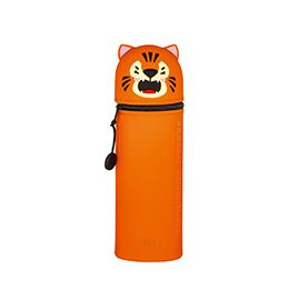 TROUSSE 2 EN 1 EN SILICONE TIGRE