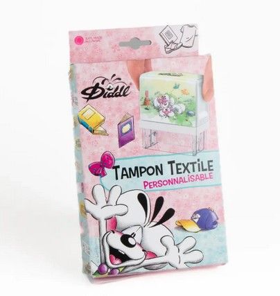  Kit tampon textile Diddl : marquez vos affaires avec la petite souris aux grandes pattes