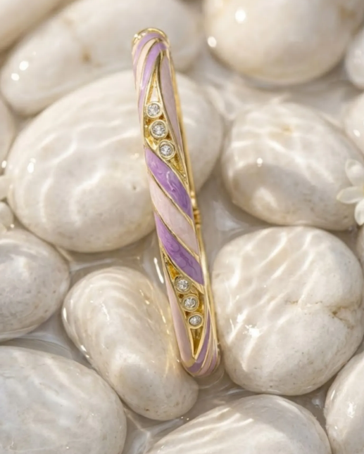 BRACELET JONC THAILANDAIS VIOLET