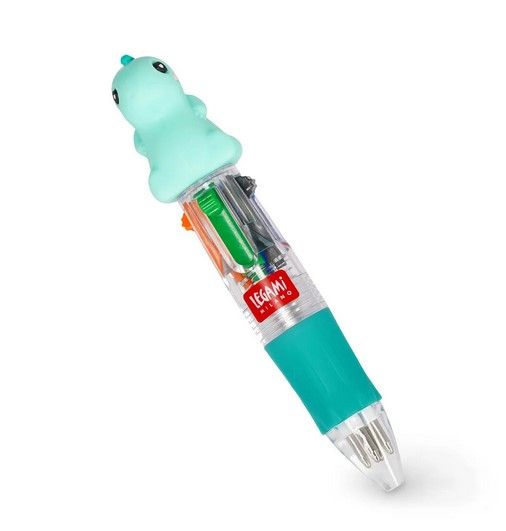 MINI STYLO A BILLE 4 COULEURS DINO