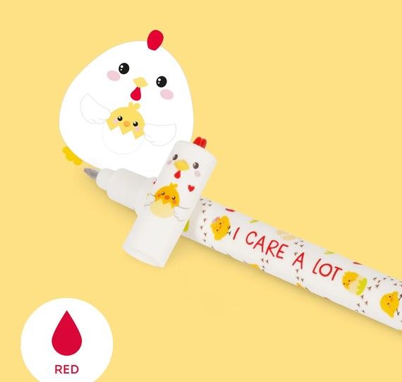 STYLO A ENCRE GEL EFFACABLE HEN (POULE)