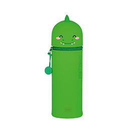 TROUSSE 2 EN 1 EN SILICONE DINO