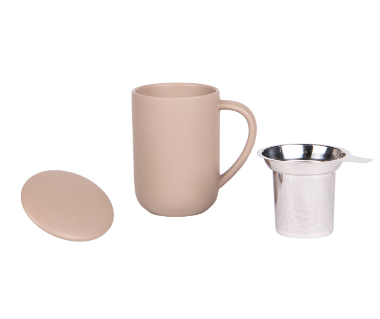 Tisanière Uno beige mat 47 cl