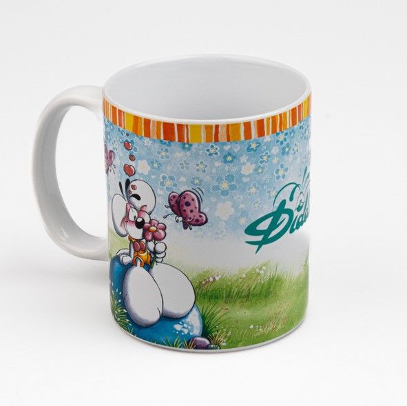  Mug en céramique Diddl décor champêtre – Tasse petit déjeuner Loupsily et Diddlina
