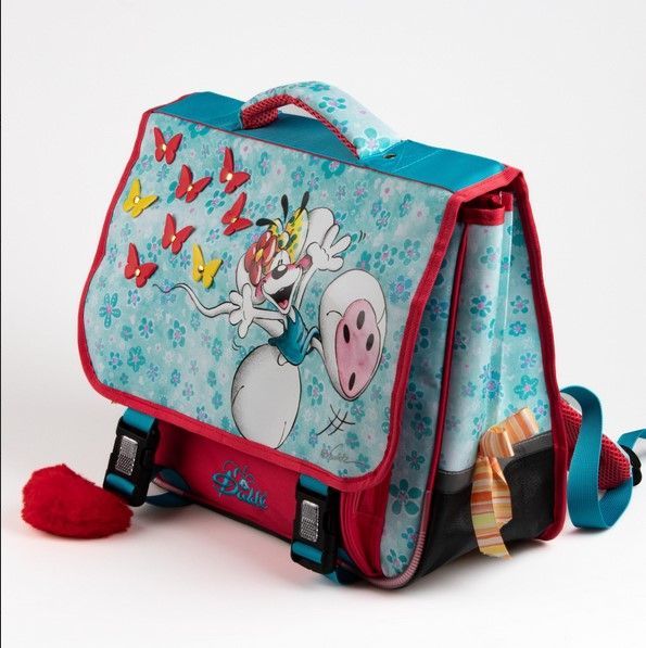 Cartable bleu Diddlina papillons : quand la qualité et Diddlland se donnent la main
