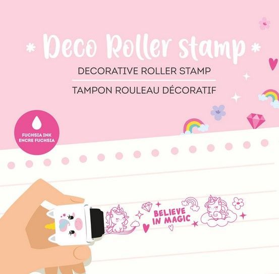 Tampon Rouleau Décoratif - Unicorn - Deco Roller Stamp