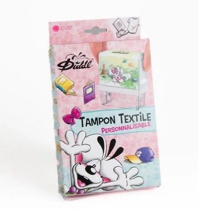  Kit tampon textile Diddl : marquez vos affaires avec la petite souris aux grandes pattes