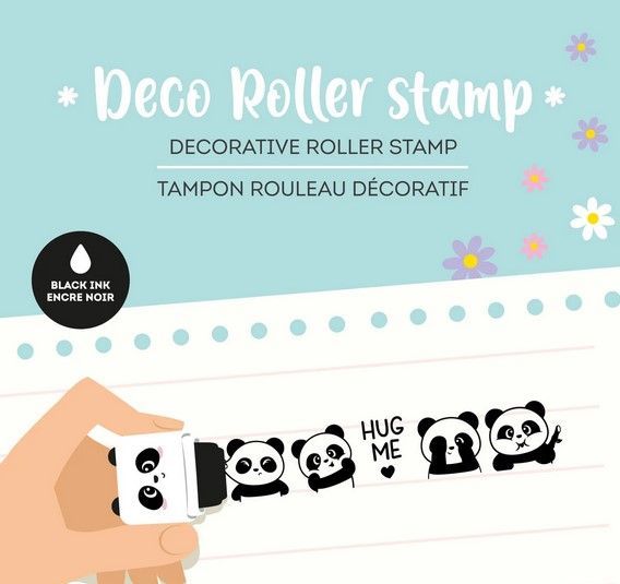 Tampon Rouleau Décoratif - Panda - Deco Roller Stamp
