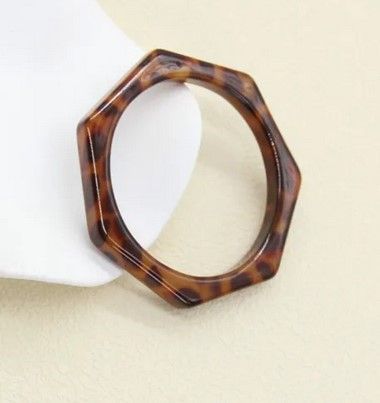 Bracelet Léopard Résine – Design Géométrique
