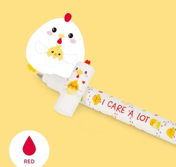 STYLO A ENCRE GEL EFFACABLE HEN (POULE)