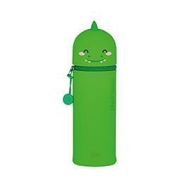 TROUSSE 2 EN 1 EN SILICONE DINO