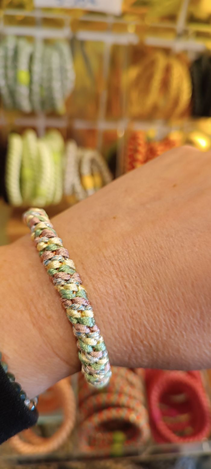 Kknekki paillettes bleu pastel