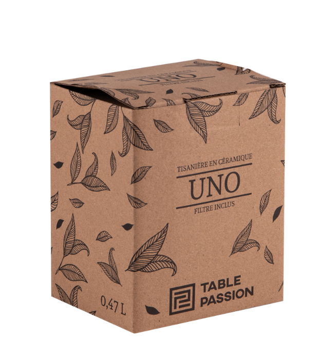 Tisanière Uno beige mat 47 cl