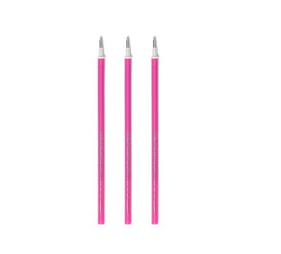 Set de 3 Recharges pour Stylo à Encre Gel Effaçable - Encre ROSE