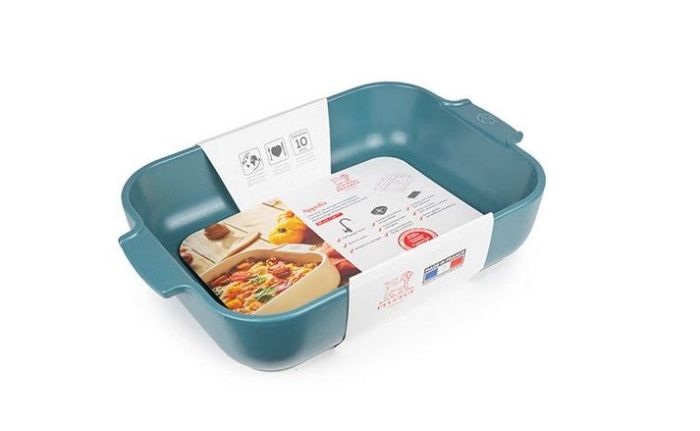 Appolia Plat Rectangulaire Bleu Céleste 36 cm