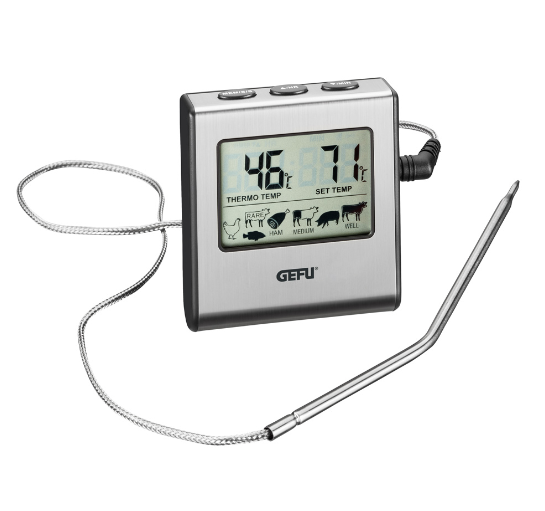 Thermomètre numérique à four avec minuteur tempéré