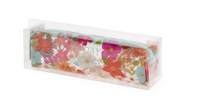 Trousse Transparente Souple Flowers - Pencil Case