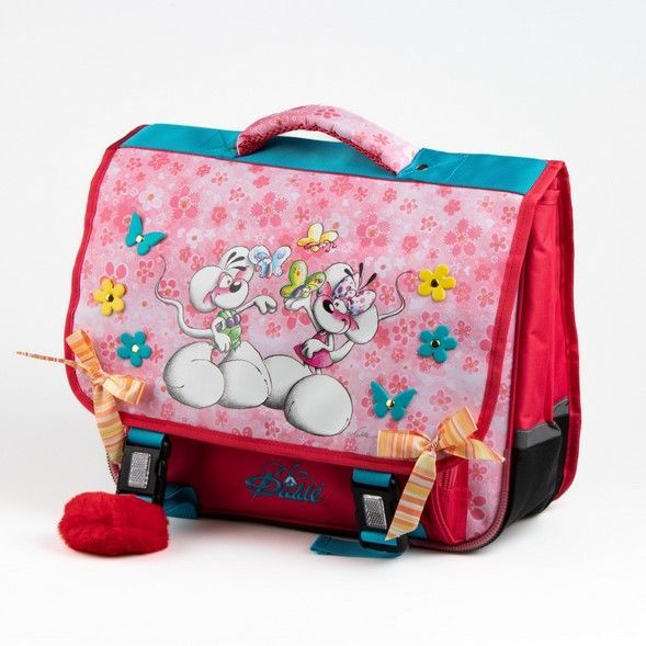  Cartable Diddl et Diddlina papillons roses : le duo le plus iconique de Diddlland
