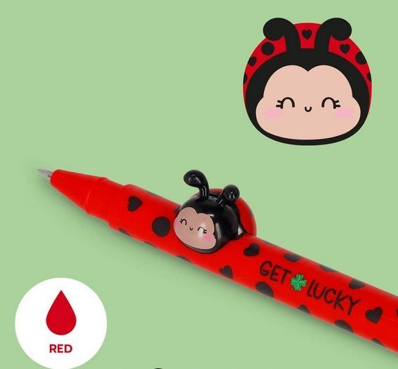 LOVELY FRIENDS COCCINELLE STYLO A ENCRE GEL 