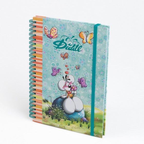Cahier Diddl bleu papillons